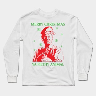 Merry Christmas you filthy animal! Long Sleeve T-Shirt